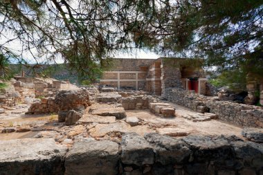 Knossos Kraliyet Sarayı kalıntıları Minos medeniyet dönemi kraliyet villası