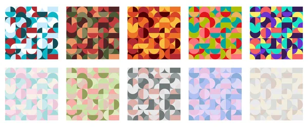 Jednoduchý Geometrický Umělecký Plakát Jednoduchým Tvarem Postavou Barevných Odstínech Abstraktní — Stockový vektor