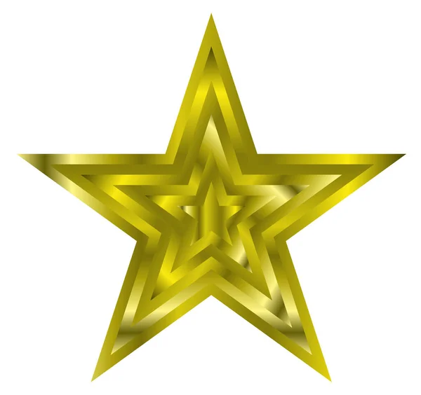 Ikona Wektora Gwiazdy Klasyczna Odizolowana Gwiazda Modny Płaski Design Ilustracja — Wektor stockowy
