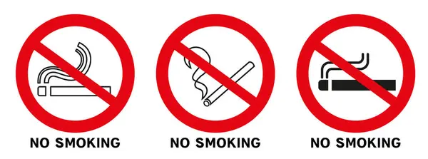 Fume Use Llamas Abiertas Signos Fuente Abierta Ignición Señales Fumar — Vector de stock