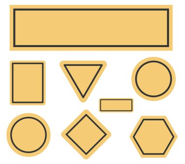 Beyaz arkaplanda yazısız yol işaretleri var.. 