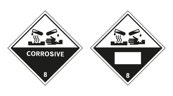 Chemical Products Corrosive Metals Corrosive Irritating Skin Vector Graphics Eps — Stock Vector