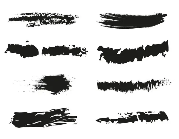 一组矢量刷 手绘抽象笔迹集合 艺术刷 Eps — 图库矢量图片