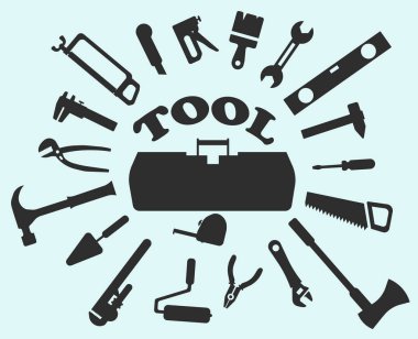 El araçları ya da araçların simgesi.