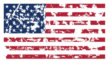 Amerikan bayrağı. Amerikan bayrağının vektör görüntüsü. ABD bayrağının vektör illüstrasyonu. EPS 10.