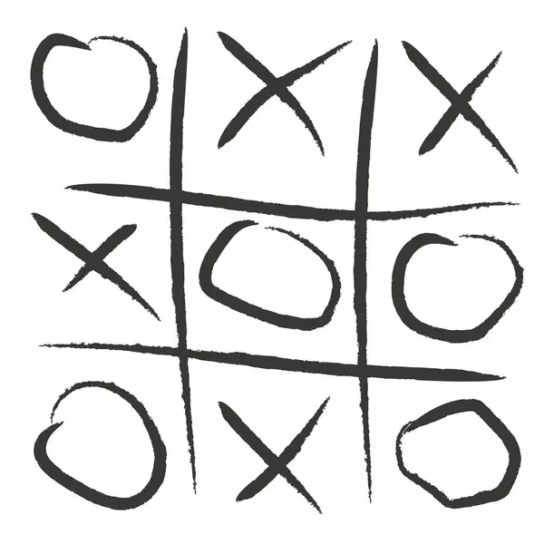 stock vector A tic-tac-toe game. X-O board game for children. Zero and win. Play tic-tac-toe. EPS 10.