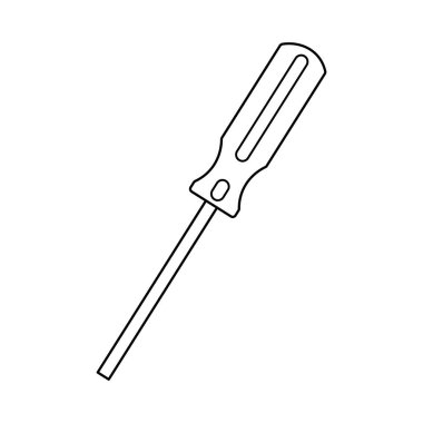 Ana hatlı tornavida tasarım resimleme simgesi izole edilmiş beyaz arka plan tornavida tasarım resimleme simgesi izole edilmiş beyaz arkaplan tasarım resimleme simgesi izole edilmiş beyaz arkaplan