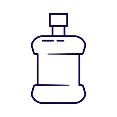 Tıbbi, sağlık ve dişçilikle ilgili tasarımlar için ideal bir ağız gargarası ikonu..