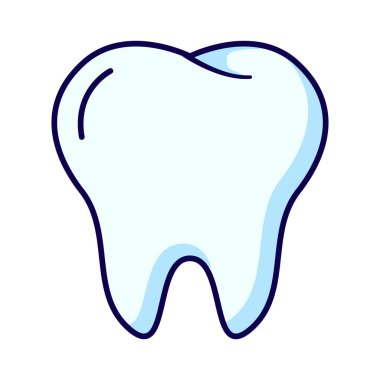 Tıbbi, sağlık ve dişçilikle ilgili tasarımlar için ideal diş hekiminin minimalist bir özet ikonu.