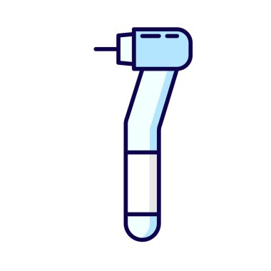 Tıbbi, sağlık ve dişçilikle ilgili tasarımlar için Diş Matkabı Dişlerinin minimalist bir özet simgesi.