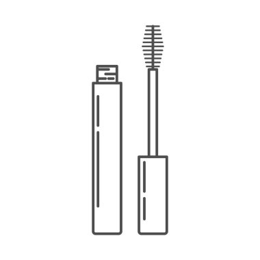 Minimalist makyaj ikonu pembe aksanlı, modern, ince çizgi tarzında. Güzellik, cilt bakımı, spa, sağlık, ürün ambalajlama, sosyal medya ve dijital pazarlama için ideal.