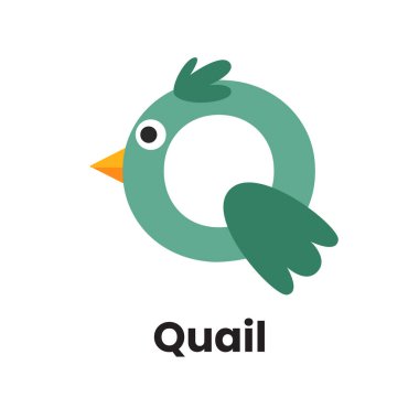 Canlı renkleri ve eğlenceli tasarımları olan yaratıcı hayvan temalı alfabe. 