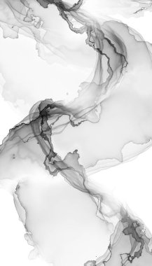 Soyut tabloyu mürekkeple ve yıka