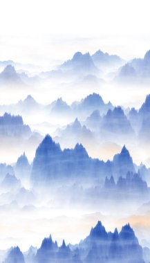 Sabahları dağ manzarası