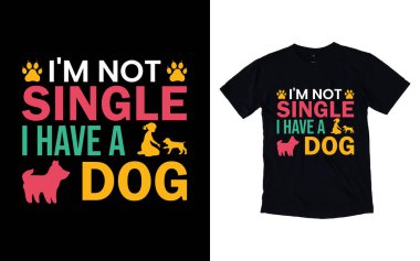 Köpek tipografi vektör tasarımı, köpek tişörtü tasarımı, evcil hayvan severler için vektör grafiği