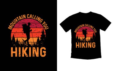Yürüyüş macera tişörtü tasarım vektörü, eski moda yürüyüş tişörtü tasarım şablonu, tipografi yürüyüş ticari tişört tasarımı, vektör tasarımı, macera ve vahşi tişörtler.