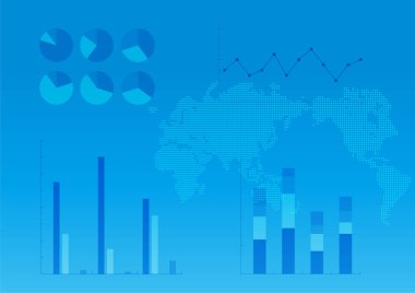 mavi iş grafik arkaplanı