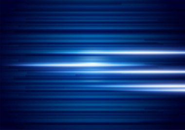 Parlak mavi hız çizgileri arka plan