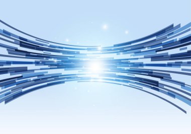 Mavi dijital dalga arkaplanı yayılıyor