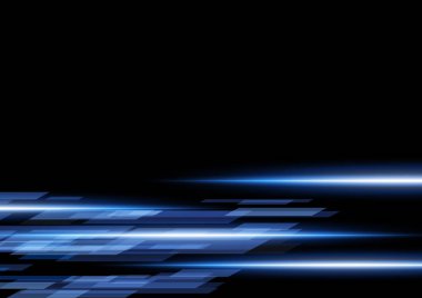 mavi hız çizgileri siyah arkaplan