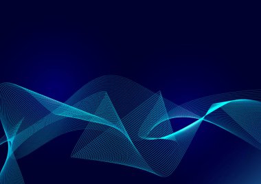 koyu mavi soyut dalga geçmiş