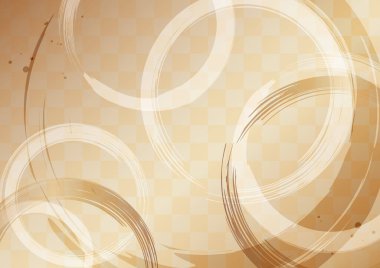 Resim deseni ve kafes arkaplanını fırçala