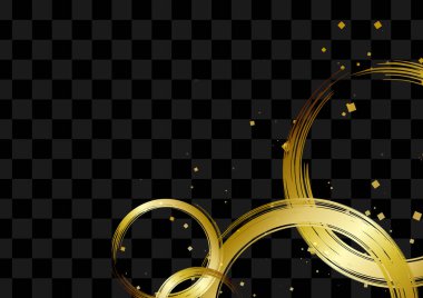 Altın Japon stili kalıp ve siyah örgü arkaplan