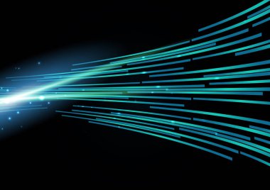 Mavi yeşil soyut teknoloji dalga arkaplanı