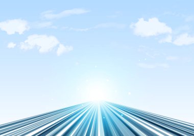 Dijital resim gökyüzü arkaplanına ilerliyoruz