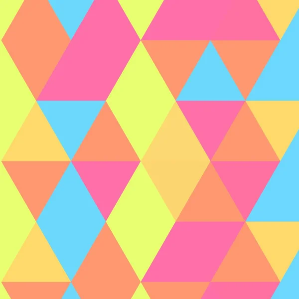 Seamless geometric pattern with triangles in pastel colors. illustration