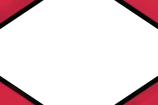 Roter Und Schwarzer Abstrakter Hintergrund Mit Dreiecken Ecken Mit Weißem — Stockfoto