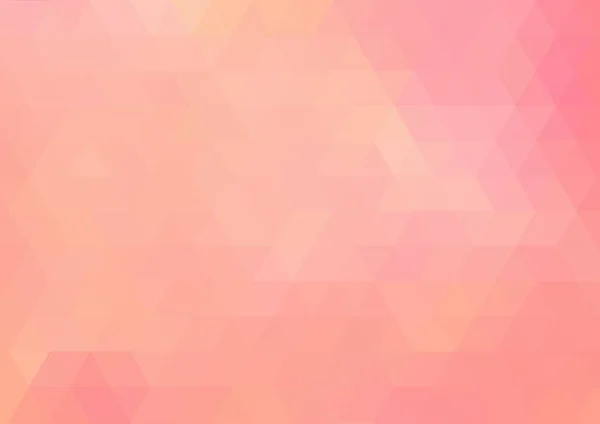 Üçgenlerin soyut geometrik arkaplanı. Çizim. Pembe, turuncu renkler.
