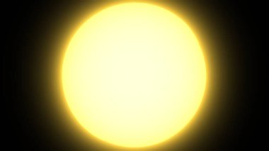 Dolunay siyah arka planda parlıyor. 3B illüstrasyon.