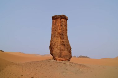 Cezayir 'deki Sahra Çölü Panoraması