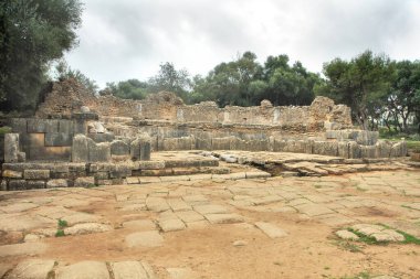 Cezayir 'deki Roma şehri Tipaza' nın kalıntıları