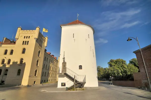 Белая Башня Гдаске Польша — стоковое фото