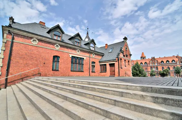 Zicht Straten Van Oude Stad Bydgoszcz Polen — Stockfoto