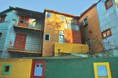 Arjantin 'in başkenti Buenos Aires' in La Boca mahallesi. 