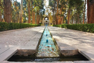           Fin Garden tarihi İran bahçesi Kashan, İran 'da yer almaktadır.                     
