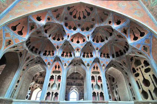 Stock image Music Hall in the Ali Qapu Palace and the Iranian city of Isfahan