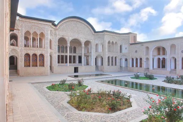 stock image Tabatabaei House - a historical house musem in Kashan, Iran