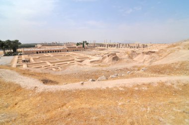 İran 'daki Persepolis harabelerinin manzarası