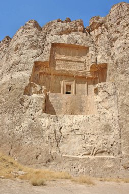 Persepolis 'in naqsh-e Rostam mezarlığı Fars Eyaleti' nde Darius I, İran 'ın mezarı ile                               