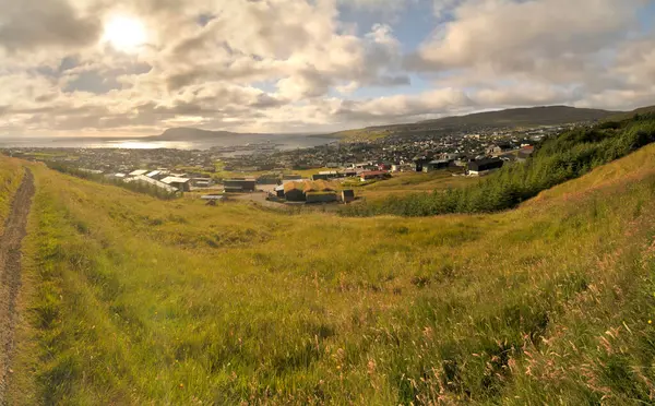 stock image Trshavn -   the capital and largest city of the Faroe Islands