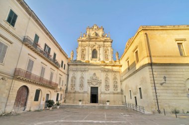 Tarih merkezi Lecce 'deki Maria del Carmine Kilisesi.