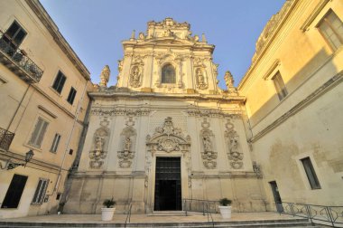 Tarih merkezi Lecce 'deki Maria del Carmine Kilisesi.