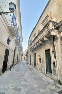 İtalya 'nın Lecce şehrinin dar sokakları