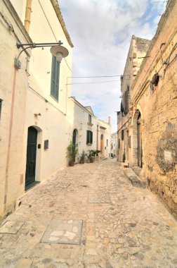   İtalya 'nın Matera şehrinin Panoraması                             