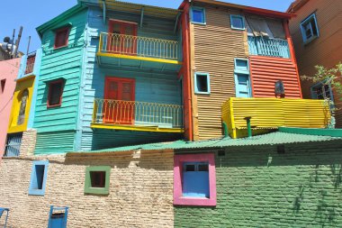 Arjantin 'in başkenti Buenos Aires' in La Boca mahallesi. 