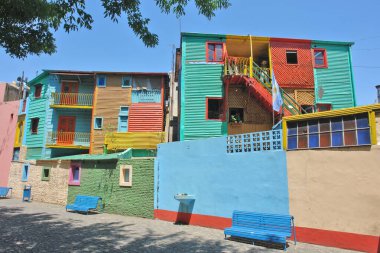 La Boca  neighborhood (barrio) of Buenos Aires, the capital of Argentina.  clipart